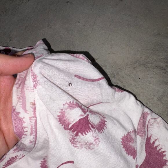 Christian Dior Rare Galliano Cherry Blossom Motif Tee Red RARE All over SZ 11 - Picture 6 of 9